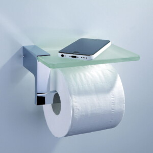 TOILET ROLL HOLDER WITH PHONE SHELF 090/G